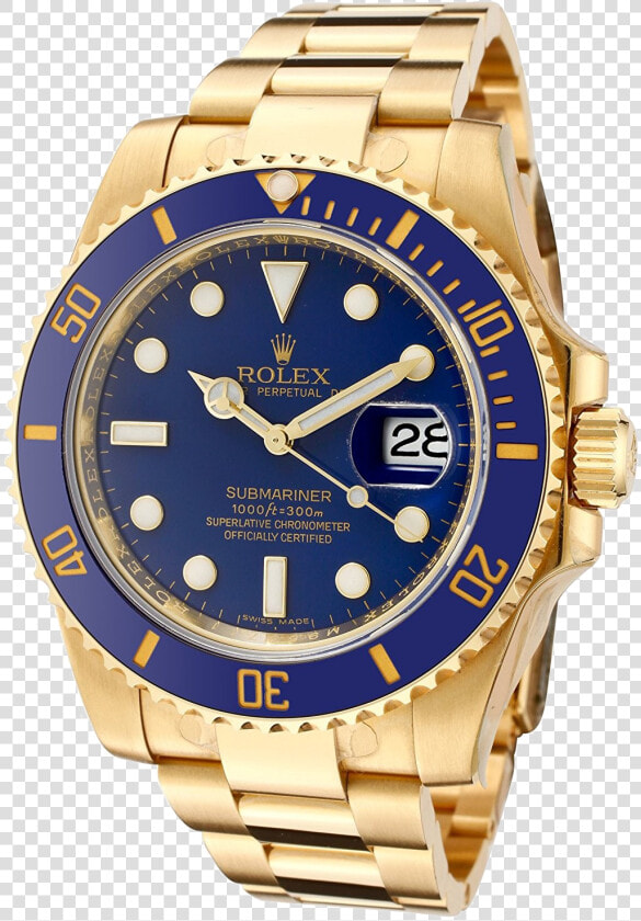 Rolex Transparent Image   Rolex Submariner Gold Green  HD Png DownloadTransparent PNG