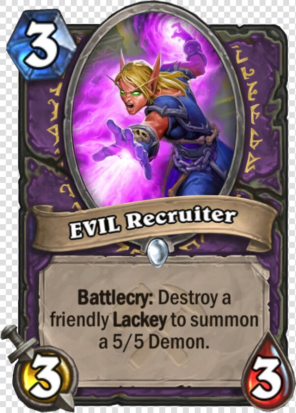 Evil Recruiter Hearthstone  HD Png DownloadTransparent PNG