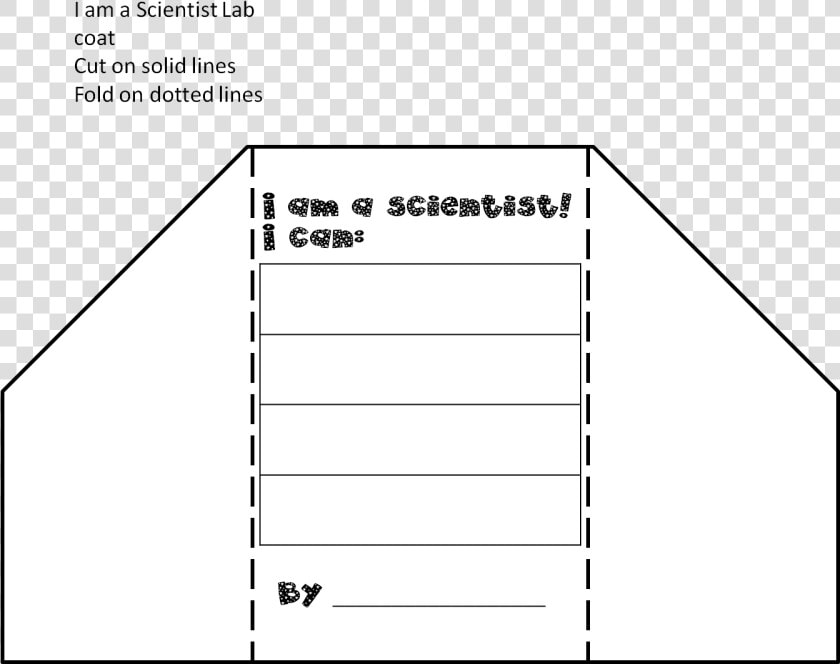 Science Lab Notebook Template   Science Lab Coat Foldable Template  HD Png DownloadTransparent PNG