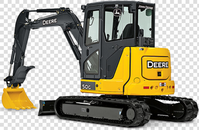 Mini Excavator   John Deere Excavators 50  HD Png DownloadTransparent PNG