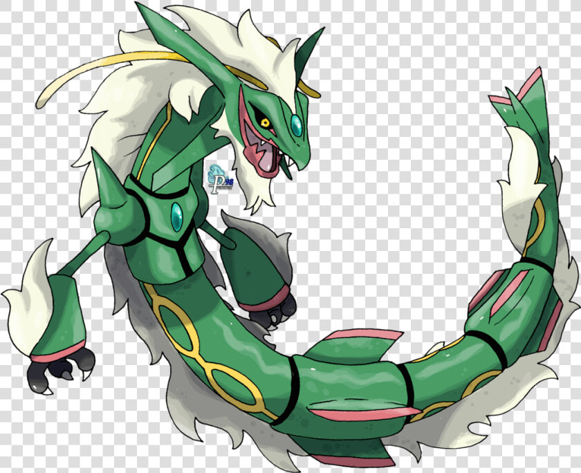 Pokemon Emerald Png   Png Download   Mega Rayquaza Fan Made  Transparent PngTransparent PNG