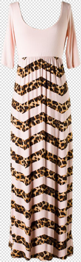 Chevron Pattern Animal Print Maxi Dress   Day Dress  HD Png DownloadTransparent PNG