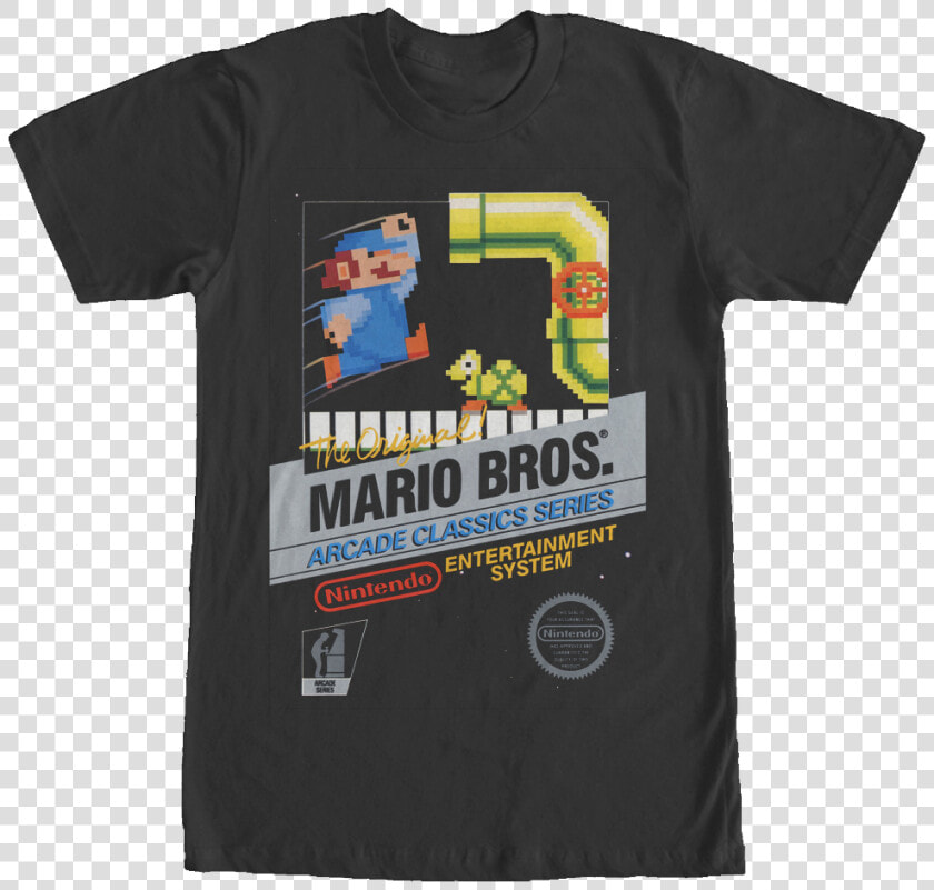 Original Mario Bros Cartridge T shirt   Mario Bros 1983 Nes  HD Png DownloadTransparent PNG