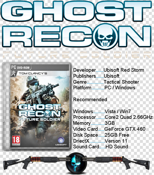 Transparent Future Soldier Png   Tom Clancy  39 s Ghost Recon Future Soldier Logo  Png DownloadTransparent PNG