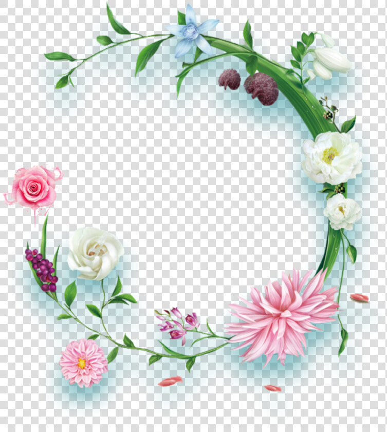  ftestickers  watercolor  flowers  vine  colorful  3deffect   Watercolor Flower Wreath Clipart  HD Png DownloadTransparent PNG