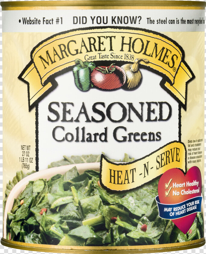 Margaret Holmes Seasoned Collard Greens  HD Png DownloadTransparent PNG