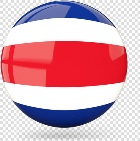 Glossy Round Icon   Costa Rica Flag Png  Transparent PngTransparent PNG