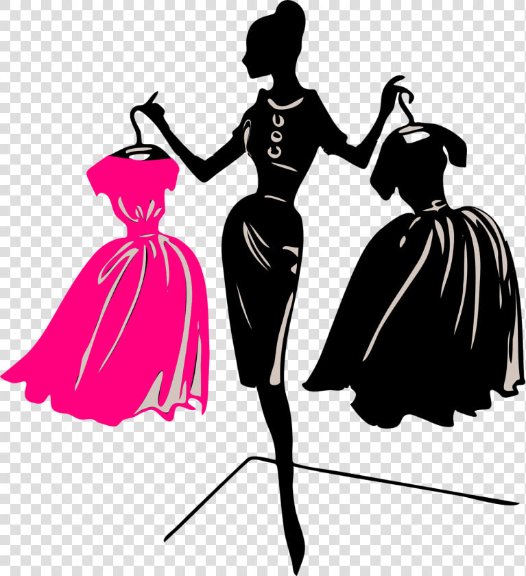 Manequim  Moda  Feminino  Vestuário  Silhueta  Vestidos   Fashion Clip Art  HD Png DownloadTransparent PNG