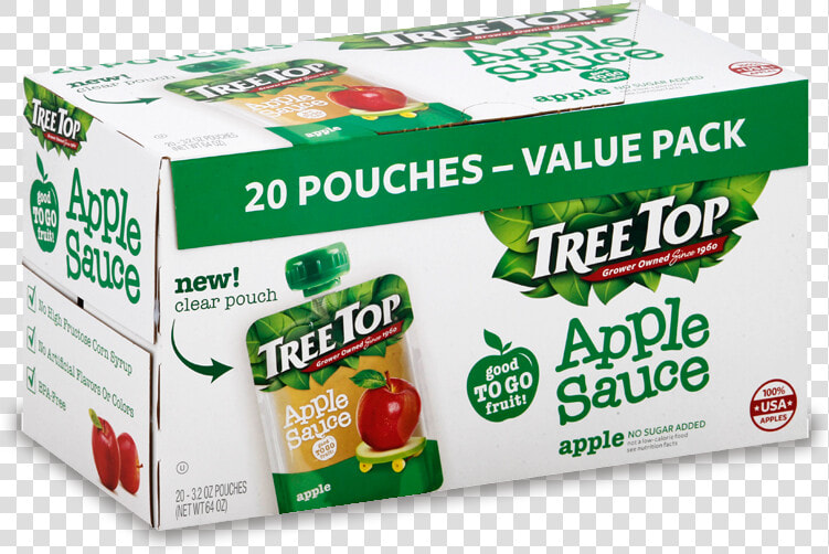 Tree Top No Sugar Added Applesauce   Tomato  HD Png DownloadTransparent PNG