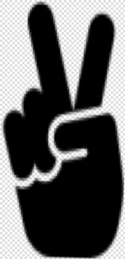  silhouette  shadow  black  hand  peace  peacesign   Monochrome  HD Png DownloadTransparent PNG