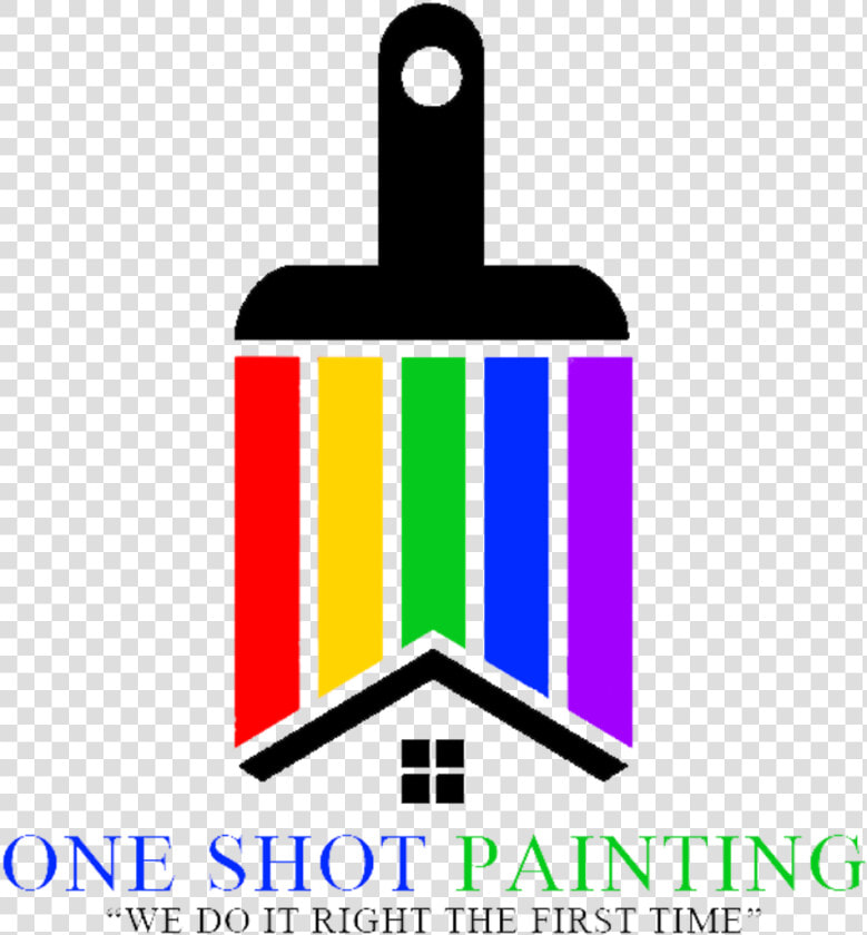 One Shot Painting  amp  Remodeling   Painting Services Logo Psd  HD Png DownloadTransparent PNG