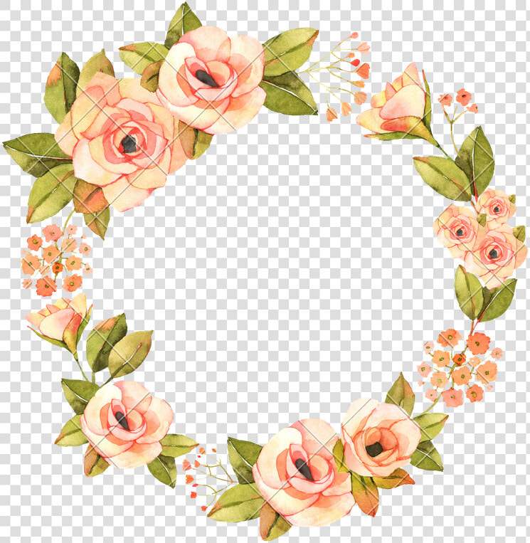 Watercolor Flower Wreath Png   Transparent Flower Wreath Png  Png DownloadTransparent PNG