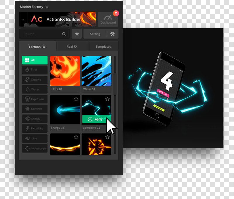 Image Of Actionfx Tutorial Ui   Motion Factory After Effects  HD Png DownloadTransparent PNG