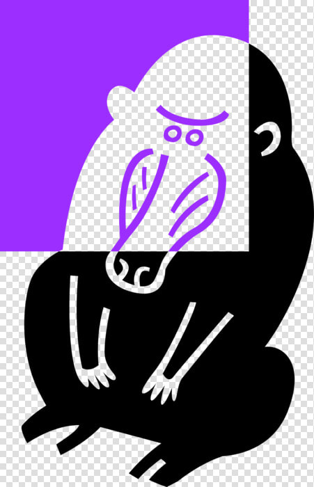 Vector Illustration Of Endangered Species Large Primate   Opsommingstekens  HD Png DownloadTransparent PNG