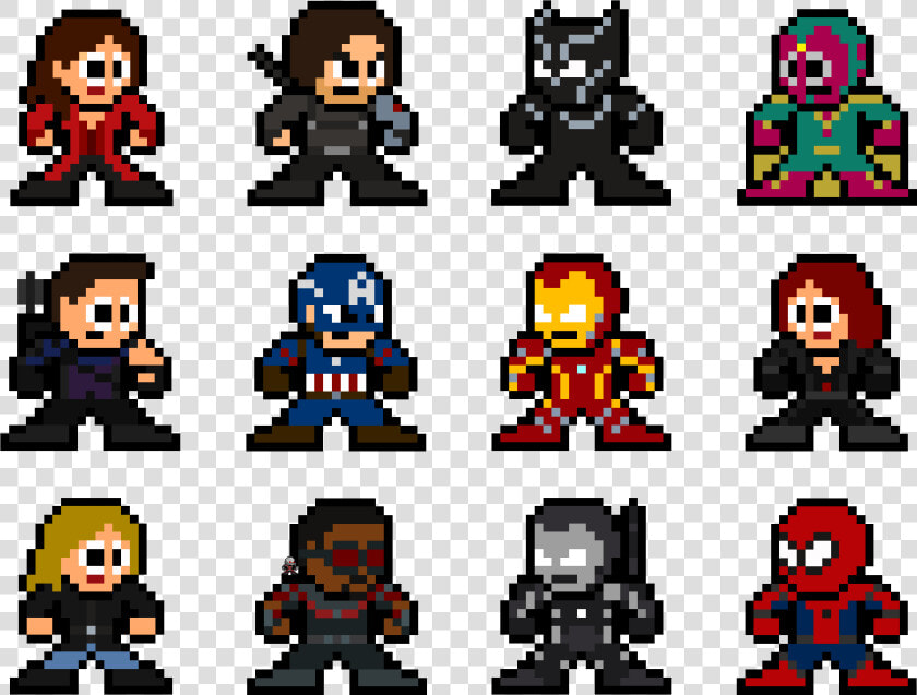 Bit Pixelated Pop   Pixel Art Civil War  HD Png DownloadTransparent PNG