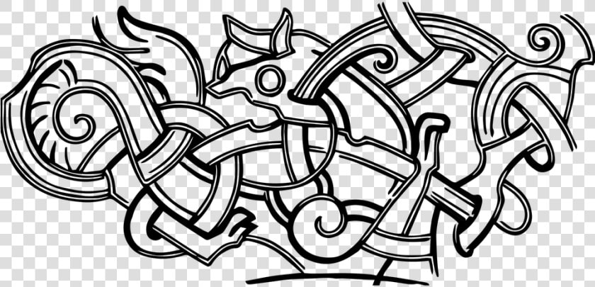 Celtic  Knot  Viking  Decorative  Intricate  Weird   Viking Jelling Art  HD Png DownloadTransparent PNG