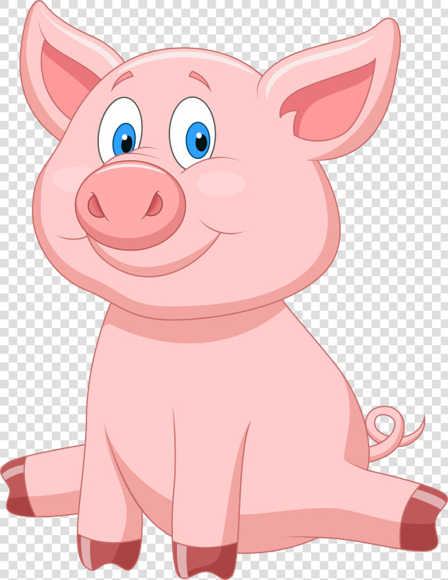 0 1062c7 34485865 Orig 3 910×5 000 Pixels Cartoon Illustrations    Pig Cartoon Sitting  HD Png DownloadTransparent PNG