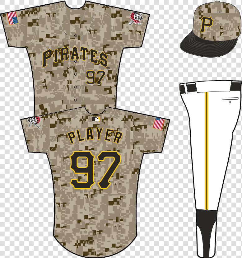 Uniforme Piratas De Pittsburgh Militar  HD Png DownloadTransparent PNG