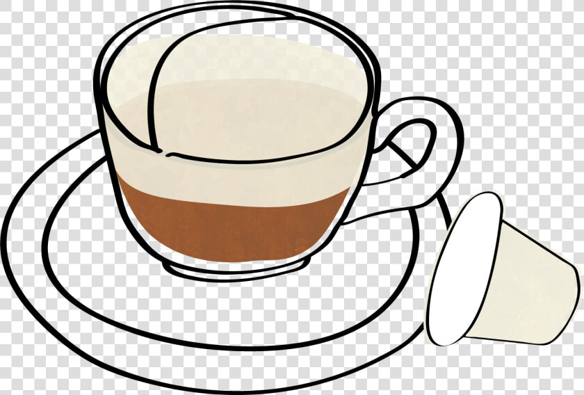 Latte Clipart Caffeine   Coffee Cup Png Transparent Line  Png DownloadTransparent PNG