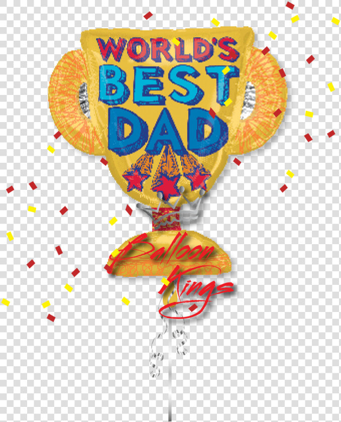 Happy Fathers Day Trophy   Worlds Best Dad Ribbon  HD Png DownloadTransparent PNG