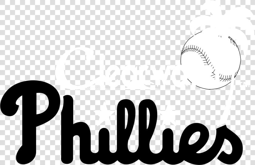 Clearwater Phillies Logo Black And White   Philadelphia Phillies  HD Png DownloadTransparent PNG