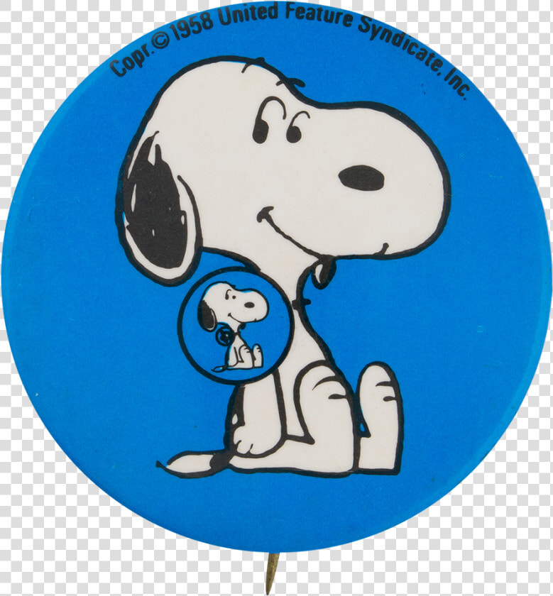 Snoopy Blue Button Self Referential Button Museum   Snoopy Button  HD Png DownloadTransparent PNG