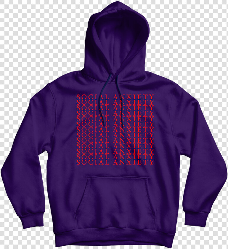 Social Anxiety Purple Hoodie  HD Png DownloadTransparent PNG