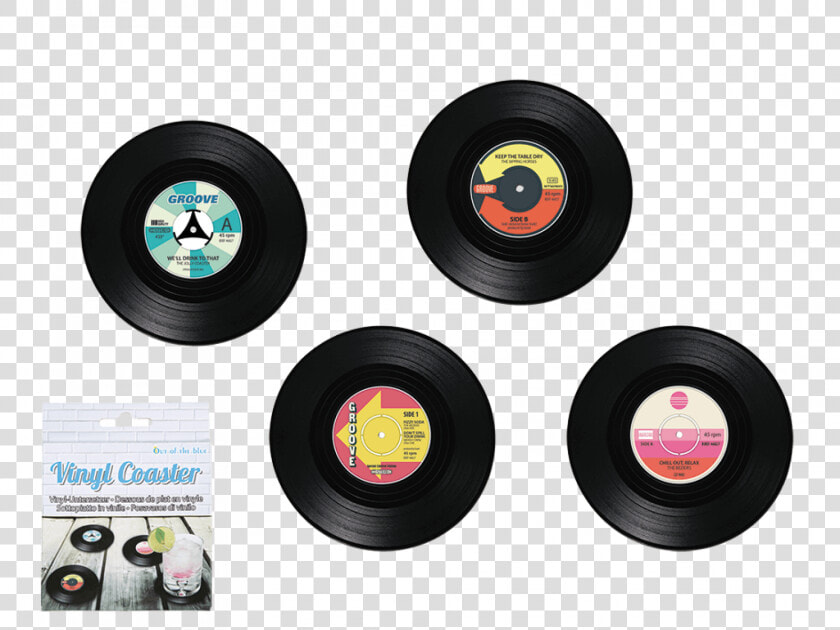 Vinyl Record Coasters  Set Of 4 Thumbnails   Phonograph Record  HD Png DownloadTransparent PNG