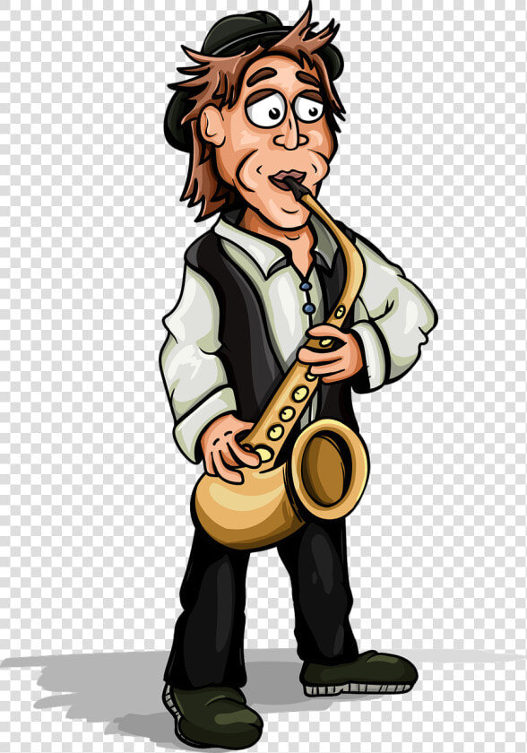 Saxophonist Musician Saxophone Jazz Music Man   Musician Cartoon Png  Transparent PngTransparent PNG