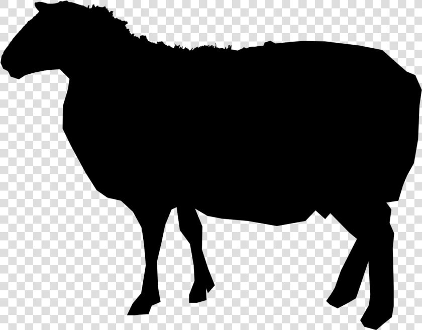 Sheep Cattle Silhouette Royalty free   Sheep Silhouette  HD Png DownloadTransparent PNG