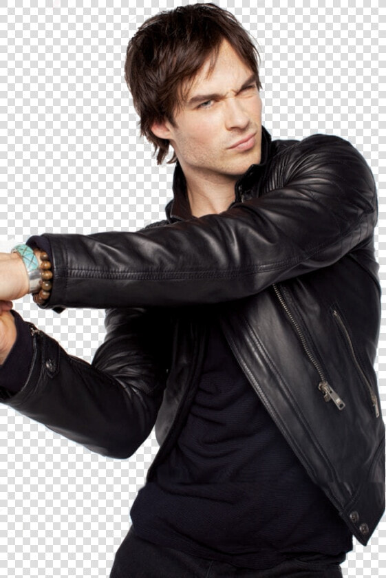 Ian Somerhalder Leather Jacket   Png Download   Ian Somerhalder  Transparent PngTransparent PNG