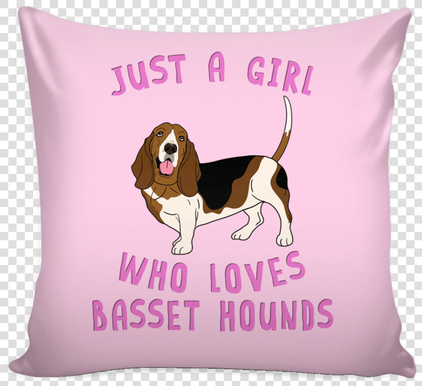 Robustcreative dog Lover Pillow Cover   Basset Hound  HD Png DownloadTransparent PNG