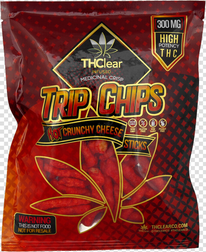 Thclear Edibles Snack Foods Hot Crunchy Cheese Sticks   Thclear Trip Chips  HD Png DownloadTransparent PNG