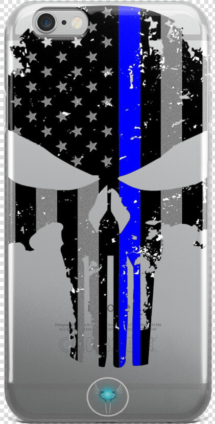 Blue Line Iphone 6 6s  amp  6 Plus 6s Plus Case   American Flag Punisher Logo  HD Png DownloadTransparent PNG