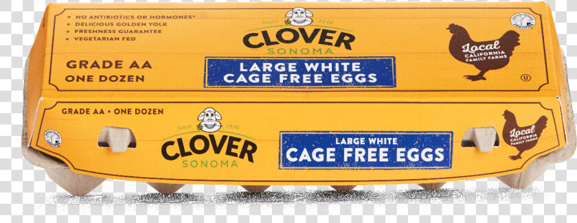 Large White Cage Free Dozen Eggs   Label  HD Png DownloadTransparent PNG