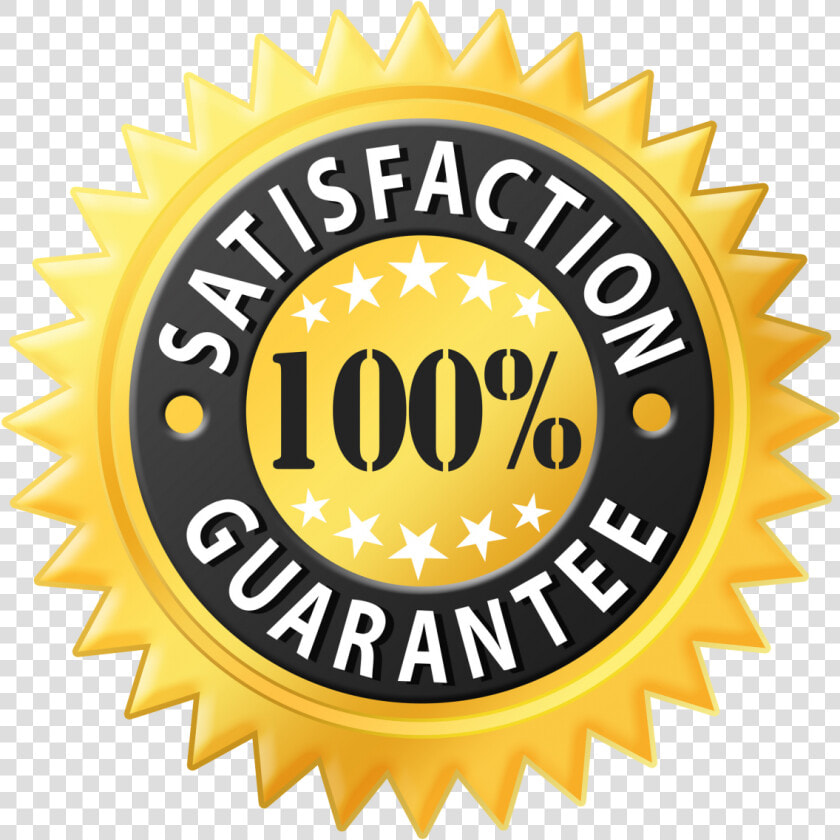 Money Back Guarantee Png    100 Percent Satisfaction Guarantee Png  Transparent PngTransparent PNG