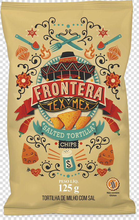 Tortillas Chips Salt 125g   Tortilla Chips Frontera 125g  HD Png DownloadTransparent PNG