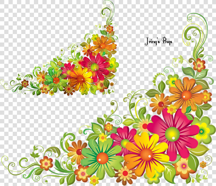 Transparent Mexican Flower Clipart   Flower Borders Png Clipart  Png DownloadTransparent PNG