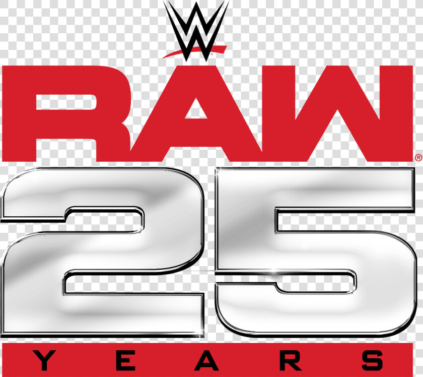 Wwe Raw 25 Logo   Png Download   Wwe Raw 25 Anniversary Date  Transparent PngTransparent PNG