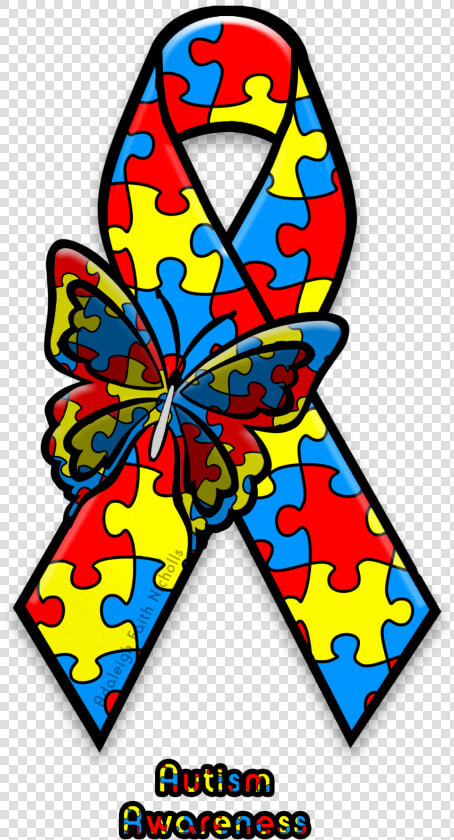 Clip Art Free Stock Awareness Clipart Asperger Syndrome   Autism Awareness Ribbon Png  Transparent PngTransparent PNG