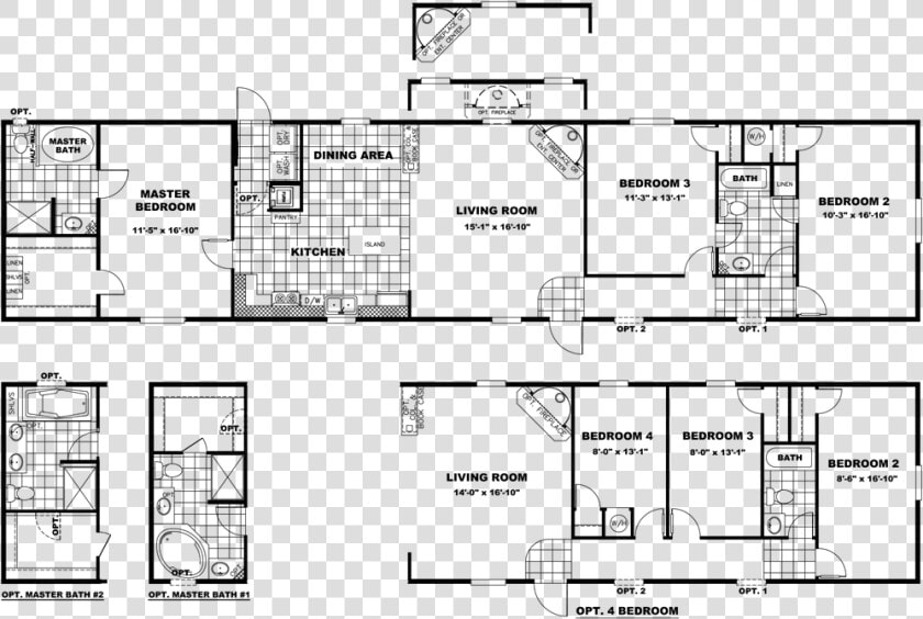 The The Bigfoot Floor Plan   Clayton Homes Xtreme Floor Plans  HD Png DownloadTransparent PNG