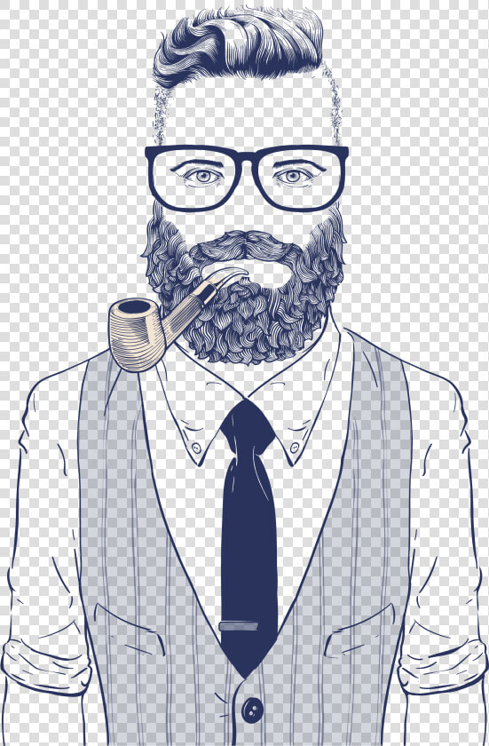 Wearing Style Sunglasses Illustration Vector Hipster   Retro Hipster  HD Png DownloadTransparent PNG