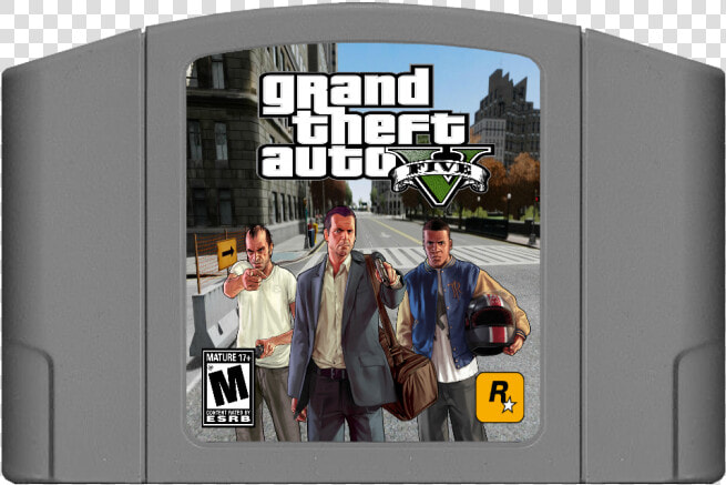 Grand Theft Auto V N64 Box Art Cover   Lcd Tv  HD Png DownloadTransparent PNG