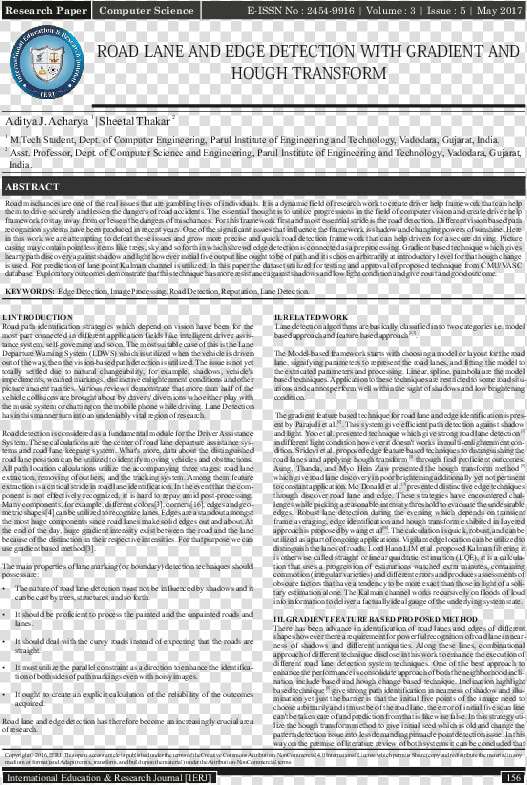 Road Lane And Edge Detection With Gradient And Hough   Article On Deteriorating Values  HD Png DownloadTransparent PNG