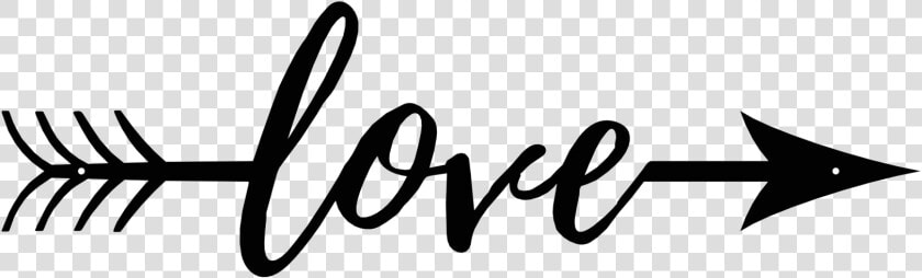 Love In Cursive With Arrow  HD Png DownloadTransparent PNG