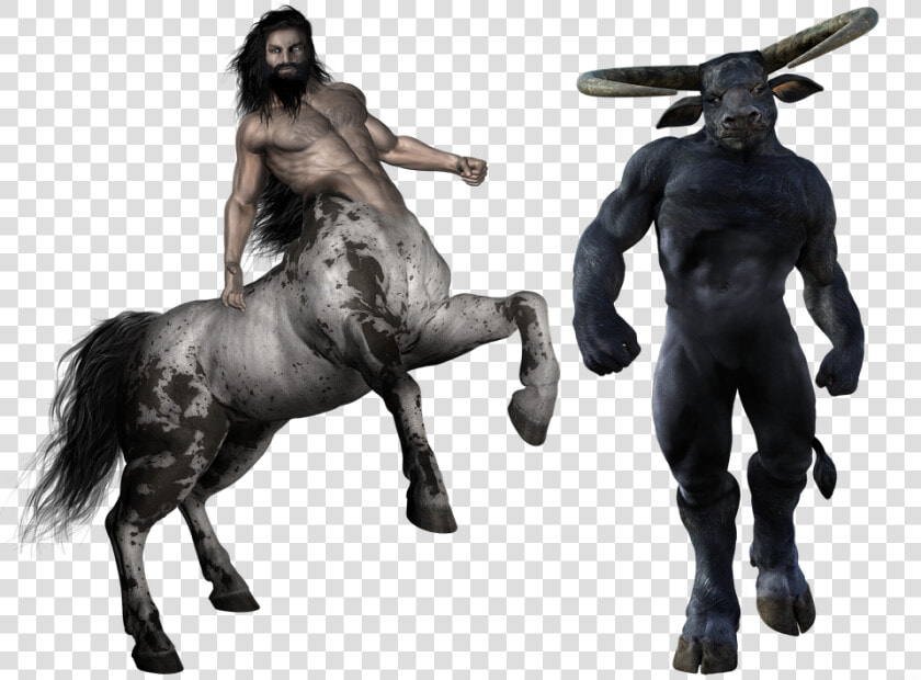 Centaur  Minotaur  Monster  Creature  Beast  Half human   Minotaur Centaur  HD Png DownloadTransparent PNG