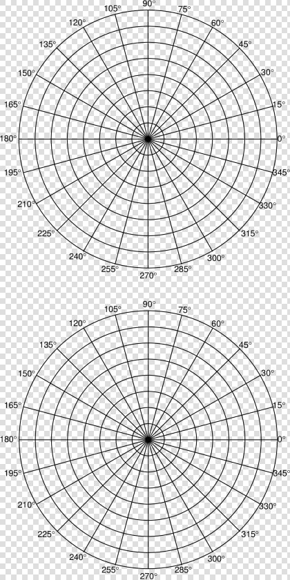 Free Printable Polar Coordinate Graph Paper   Printable Polar Coordinates Graph  HD Png DownloadTransparent PNG