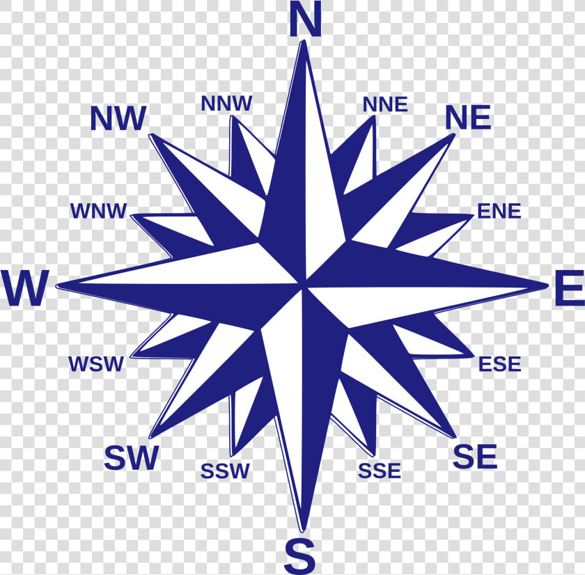 Transparent Compass Rose Png   16 Point Compass Rose With Degrees  Png DownloadTransparent PNG