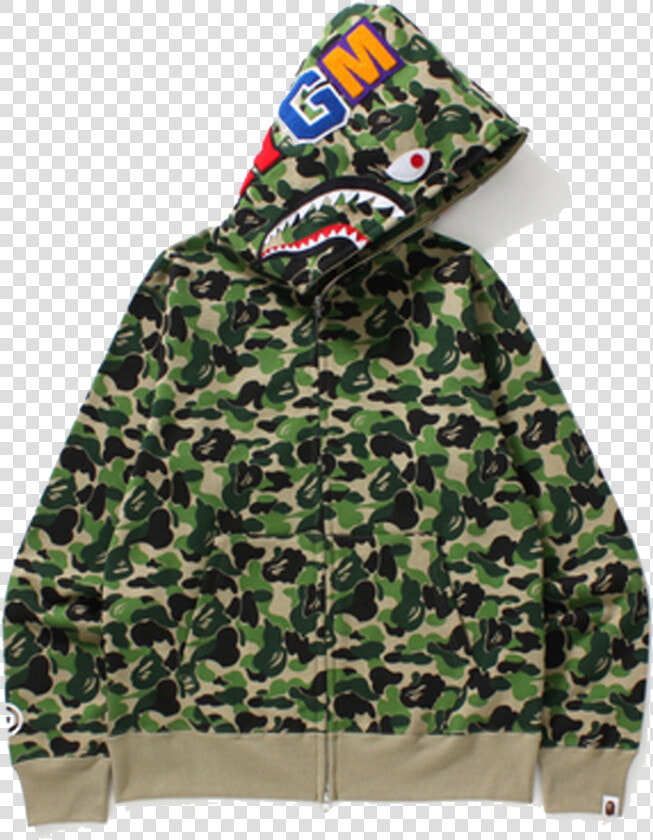 Bape Abc Shark Full Zip Hoodie Green   Bape Shark Hoodie Green  HD Png DownloadTransparent PNG