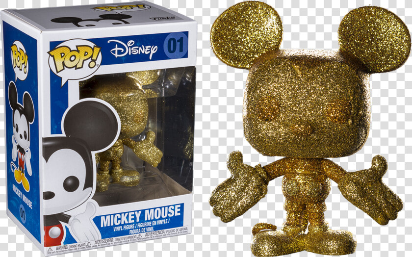 Mickey Mouse Gold Diamond Glitter Us Exclusive Pop   Funko Pop Mickey Mouse Gold  HD Png DownloadTransparent PNG